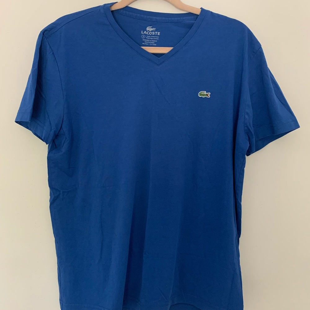 Lacoste Men's V-Neck Pima Cotton Jersey T-Shirt
